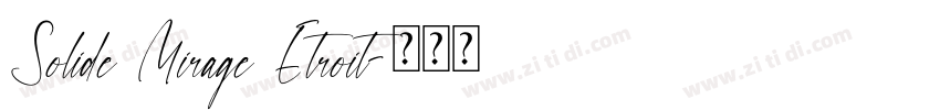 Solide Mirage Etroit字体转换